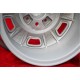 4 pcs. jantes BMW Minilite 7x13 ET10 4x100 silver/diamond cut 1502 1602 1802 2002 tii 3 E21,Kadett B-C Manta Ascona A-B 