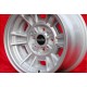 4 pcs. wheels BMW Minilite 7x13 ET10 4x100 silver/diamond cut 1502 1602 1802 2002 tii 3 E21,Kadett B-C Manta Ascona A-B 
