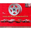 1 wheel 308 8x16 5x108 Ferrari 308  308 208 328 w o ABS Mondial 8 Mondial 3 2 w o ABS (rear axle) silver