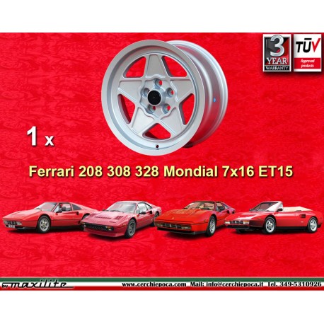 Ferrari 7x16 ET15 5x108 silver Ferrari 208, 308, 328 w/o ABS, Mondial 8, Mondial 3,2 w/o ABSCatalogo  Prodotti Anteprima Duplica