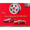 1 llanta Penta 8.5x18 Central Lock Ferrari Testarossa  Testarossa 512TR 512M silver