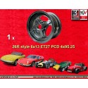 1 Felge 26R 6x13 4x95.25 Lotus Triumph Spitfire  Spitfire TR7 Herald GT6 Vitesse Lotus Elan Europa Seven Mk1-3 black