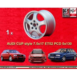 1 pc. jante Audi Cup 7.5x17 ET52 5x130 silver Audi RS2