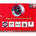 1 jante Magnum 500 7x15 5x120.65 CADILLAC PONTIAC CHEVROLET BUICK  BUICK Century -1982  Gran sport -1982  Regal  Skylark