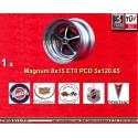 1 llanta Magnum 500 8x15 5x120.65 CADILLAC PONTIAC CHEVROLET BUICK  BUICK Century -1982  Gran sport -1982  Regal  Skylar