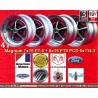 4 wheels Magnum 500 7x15 + 8x15 5x114.3 BUICK CHRYSLER DODGE FORD Mustang  Mustang Falcon Fairlane Torino Thunderbird Ga