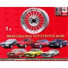 1 llanta WCHE 7x15 4x108 Audi 80  80 90 Typ 81 85 89 Cabrio Audi 100 200 Typ 44 silver/diamond cut
