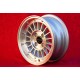 1 llanta WCHE 5.5x13 4x100 BMW Opel 1502-2002 tii 3 E21 Kadett B-C Manta Ascona A-B GT Olympia A Rekord C silver/diamond