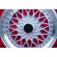 1 Stk Felge Mercedes Super RS 7x16 ET11 5x112 silver/diamond cut R107 W123 W126 W116