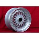 1 pz. cerchio Mercedes Super RS 8x16 ET11 5x112 silver/diamond cut R107 W123 W126 W116