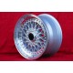 1 pc. jante BMW,Opel,Volkswagen Super RS 8x16 ET28 4x100 silver/diamond cut 3 serie E21 E30 Volkswagen Golf 1-3 Scirocco