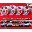 4 llantas Cup 7.5x17 5x112 Audi Volkswagen Audi  Audi 80 B4 A3 S3 8V 8P A3 Cabrio 8P A4 S4 B5 8E A6 S6 4B 100 200 A6 S4 