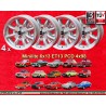 4 cerchi Minilite 6x13 ET13 4x98 Alfa Romeo Autobianchi Fiat 124  silver/diamond cut