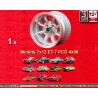 1 wheel Minilite 7x13 4x98 Lancia Autobianchi Fiat 124  124 Abarth Berlina Coupe Spider 125 127 128 131 X19 A112 Beta Mo