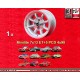 Fiat Minilite 7x13 ET5 4x98 silver/diamond cut 124 Berlina Coupe Spider 125 131 cerchio wheel jante felge llanta