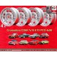 Fiat Cromodora CD68 7x15 ET0 4x98 silver 124 Coupe, Spider, 125, 131, 132 cerchi wheels jantes felgen llantas