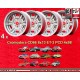 4 cerchi Cromodora CD66 8x13 ET-3 4x98 Fiat 124  silver