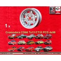 1 wheel Cromodora CD66 7x13 4x98 Lancia Autobianchi Fiat 124  124 Abarth Berlina Coupe Spider 125 127 128 131 X19 A112 B