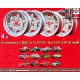 4 cerchi Cromodora CD66 7x13 ET10 + 8x13 ET-3 4x98 Lancia Autobianchi Fiat 124 