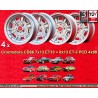 4 cerchi Cromodora CD66 7x13 ET10 + 8x13 ET-3 4x98 Lancia Autobianchi Fiat 124 