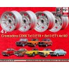 4 Felgen Cromodora CD66 7x13 + 8x13 4x100 Opel Volkswagen BMW 1502  1502 1602 1802 2002 tii 3 E21 Kadett B-C Manta Ascon