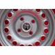 llanta Alfa Romeo Campagnolo 7x14 ET23 4x108 silver 105 Coupe, Spider, GT GTA GTC, Montreal