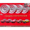 4 wheels Campagnolo 7x14 4x108 Alfa Romeo GTA  GTA 105 Coupe Spider GT GTC Montreal silver