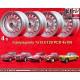4 jantes Campagnolo 7x15 4x108 Alfa Romeo GTA  GTA 105 Coupe Spider GT GTC Montreal silver