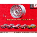 1 wheel Campagnolo 7x15 4x108 Alfa Romeo GTA  GTA 105 Coupe Spider GT GTC Montreal silver