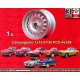 1 wheel Campagnolo 7x15 4x108 Alfa Romeo Giulia  Giulia 105 Berlina Coupe Spider GTC silver