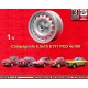 Alfa Romeo Campagnolo 6.5x15 ET17 4x108 silver 105 Coupe, Spider, GT GTA GTC, Montreal cerchio wheel llanta jante felgen