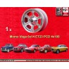1 wheel Vega 6x14 4x108 Alfa Romeo GT  GT GTA 105 Berlina Giulia Coupe Spider GTC silver/diamond cut