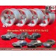 4 cerchi Penta 8x16 ET11 5x112 Mercedes 123  silver/diamond cut