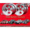 2 jantes Penta 10x15 5x112 Mercedes 109  109 Red Pig 300 SEL 107 108  silver/diamond cut