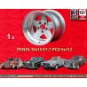 1 wheel Penta 10x15 5x112 Mercedes 109  109 Red Pig 300 SEL 107 108  silver/diamond cut