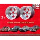 2 Stk Felgen Mercedes Penta 12x15 ET-25 5x112 silver/diamond cut w107 w108 w109 Red Pig 300 SEL