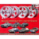 4 wheels Penta 8x17 + 9x17 5x112 Mercedes 123  123 108 109 116 107 126