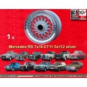 1 cerchio Super RS 7x16 ET11 5x112 Mercedes R107  silver/diamond cut