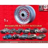 1 llanta Super RS 8x16 5x112 Mercedes R107  R107 123 126 116 silver/diamond cut