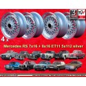 4 wheels Super RS 7x16 + 8x16 5x112 Mercedes R107  R107 123 126 116