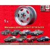 1 Felge Aero 3 8.5x17 5x112 Mercedes 124  124 E500 129  silver/diamond cut