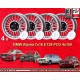 4 cerchi Alpina 7x16 ET28 4x100 Opel Volkswagen BMW E30  silver/black