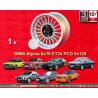 1 llanta Alpina 8x16 5x120 BMW E12  E12 E28 E34 E24 E23 E32 E3 E9 silver/black