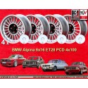 4 llantas Alpina 8x16 4x100 Opel Volkswagen BMW E30  E30 E21 Volkswagen Golf 1-3 Scirocco 1 2 Jetta 1 2 Vento Passat 35i