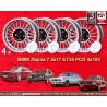 4 jantes Alpina 7.5x17 4x100 BMW E30  E30 E21 Serie 3  silver