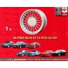 1 llanta Alpina 8x18 5x120 BMW E28  E28 E34 E24 E23 E32 E31  silver/black