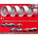 4 cerchi Alpina 8x17 ET15 + 9x17 ET15 5x120 BMW M3 