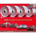 4 cerchi BBS 7x15 ET24 4x100 Volkswagen Opel Mazda Audi BMW E30  silver