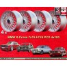 4 cerchi BBS 7x15 ET24 4x100 Volkswagen Opel Mazda Audi BMW E30  silver