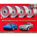 4 Felgen BBS 7x15 4x100 Volkswagen Opel Mazda Audi BMW E30  E30 E21 Kadett Manta Ascona MX-5 MX5 Golf Passat silver